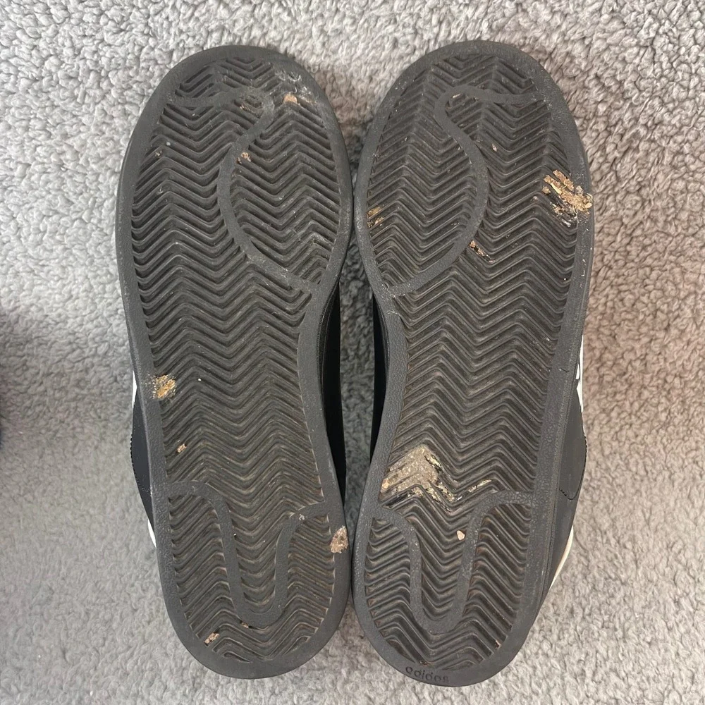 Adidas Original Master ST Mens Size 8 Black White Skate Casual VTG Shoes 046287‎